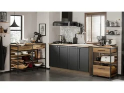 Sale SoBuy Kücheninsel Sideboard mit Schublade Kommode Küchenschrank Vintage FSB85-PF