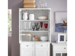 SoBuy Küchenschrank Hochschrank Badezimmerschrank Buffet Kommode FSB76-W