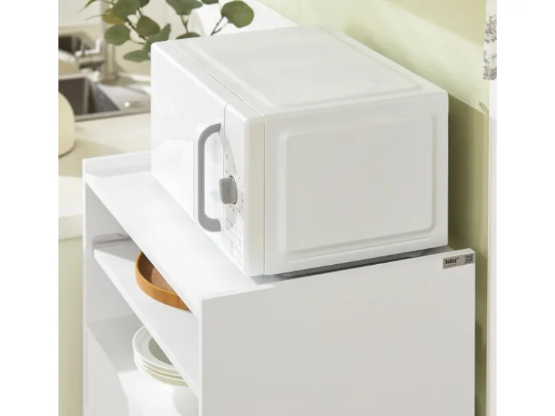 Outlet SoBuy Küchenschrank Küchenwagen Mikrowellenschrank Servierwagen FSB09-W