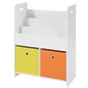 Clearance SoBuy Kinder Bücherregal Kinderregal mit 3 Ablagen Spielzeugregal Weiß KMB27-W