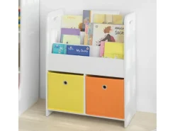 Clearance SoBuy Kinder Bücherregal Kinderregal mit 3 Ablagen Spielzeugregal Weiß KMB27-W