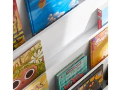 SoBuy Kinder Bücherregal Kinderregal Zeitungsständer mit 4 Ablagen Weiß KMB32-W