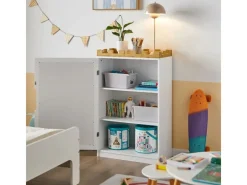 Discount SoBuy Kinder Kommode Kinderregal mit Tafel Kinder Bücherregal Weiß KMB43-W
