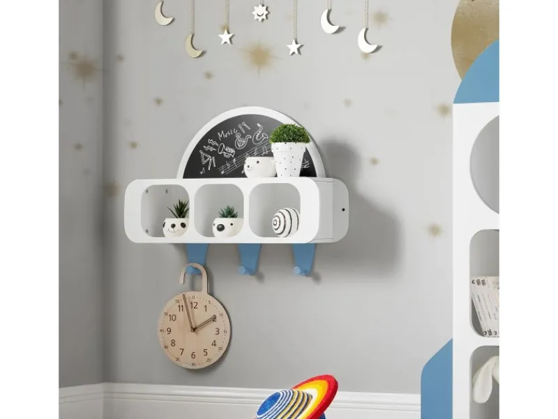 Discount SoBuy Kindergarderobe mit Tafel Kinderregal Bücherregal Weiß KMB86-W