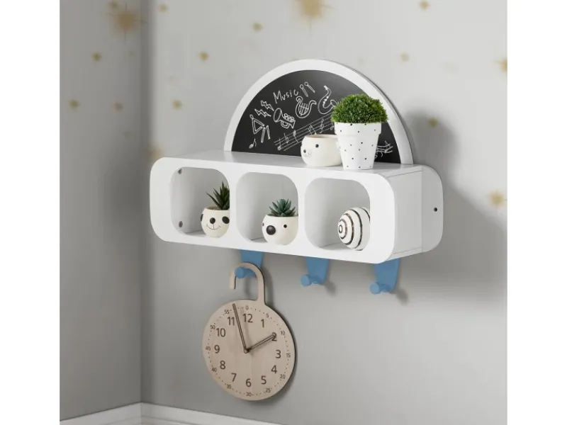 Discount SoBuy Kindergarderobe mit Tafel Kinderregal Bücherregal Weiß KMB86-W