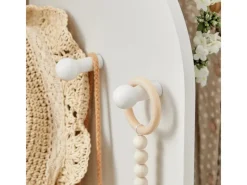 Clearance SoBuy Kinderkleiderschrank mit 3 Haken Kleiderständer mit Box KMB40-W Weiß