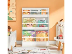 SoBuy Kinderregal Bücherregal für Kinder Wandregal Aufbewahrungsregal KMB45-W