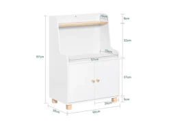 SoBuy Kinderregal Bücherregal Kinderzimmer Regal Aufbewahrungsregal KMB84-W