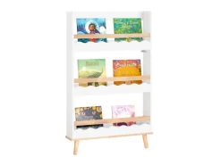 SoBuy Kinderregal Bücherregal für Kinder Wandregal Aufbewahrungsregal KMB77-W