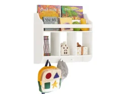 New SoBuy Kinderregal Bücherregal für Kinder Wandregal Hängeregal KMB46-W