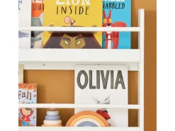 SoBuy Kinderregal Bücherregal Wandregal Hängeregal Weiß KMB08-W