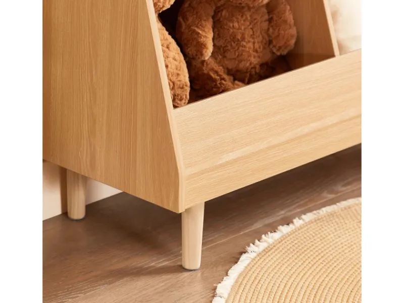 New SoBuy Kinderregal mit 5 Fächern Bücherregal Aufbewahrungsregal KMB111-N Natur