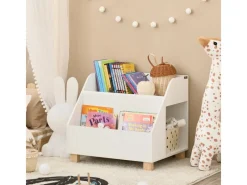 SoBuy Kinderregal mit 3 Fächern Spielzeugregal Bücherregal Standregal KMB54-W