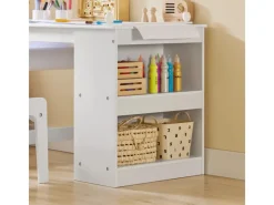 SoBuy Kindertisch mit 1 Stuhl Kindersitzgruppe Maltisch für Kinder KMB60-W