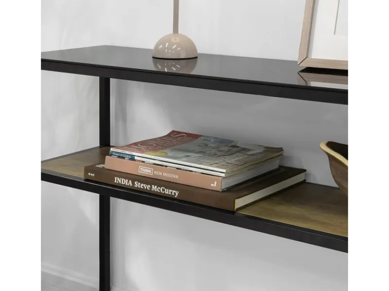 SoBuy Konsolentisch Glasoberfläche Flurtisch Sideboard Beistelltisch FSB43-SCH