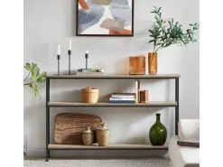 Sale SoBuy Konsolentisch mit 3 Ablagen Flurtisch Sideboard Vintage FSB49-PZ