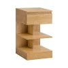 New SoBuy Nachttisch mit Schublade und 2 Ablagen Beistelltisch 39x65x39cm Natur FBT49-N