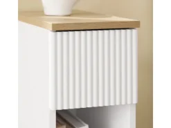 Best SoBuy Nachttisch Schmal Beistelltisch mit Schublade für Schlafzimmer FBT111-W