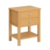 Sale SoBuy Nachttisch Sofatisch Beistelltisch mit 2 Schubladen Natur FBT114-N