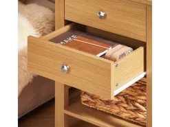 Sale SoBuy Nachttisch Sofatisch Beistelltisch mit 2 Schubladen Natur FBT114-N