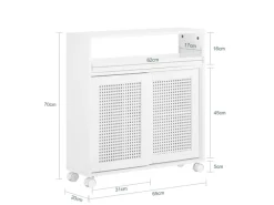 Sale SoBuy Nischenregal Nischenschrank mit Rollen Küchenregal Rollwagen 20cm BZR119-W