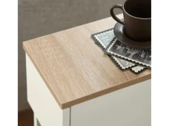 Outlet SoBuy Schmaler Nachttisch Beistelltisch mit Schublade 20x60x35cm Weiß FBT111-WN