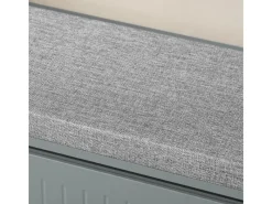 SoBuy Schuhbank Schmal mit Klappe Garderobenbank mit Sitzkissen FSR98-L-HG