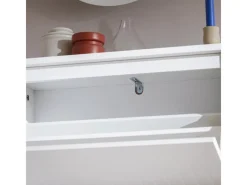 New SoBuy Schuhkipper mit 2 Klappen Schuhschrank Schuhkommode Weiß FSR165-K-W