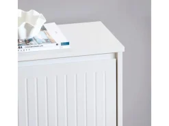 New SoBuy Schuhkipper mit 2 Klappen Schuhschrank Schuhkommode Weiß FSR165-K-W