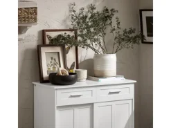 SoBuy Schuhschrank Buffet Küchenschrank Sideboard Kommode Weiß FSB84-W