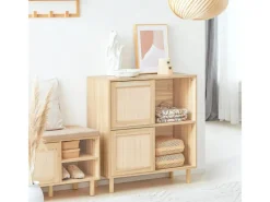 Best SoBuy Sideboard Kommode Küchenschrank Flurschrank Lowboard Natur FSB87-N