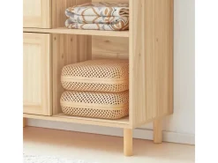 Best SoBuy Sideboard Kommode Küchenschrank Flurschrank Lowboard Natur FSB87-N