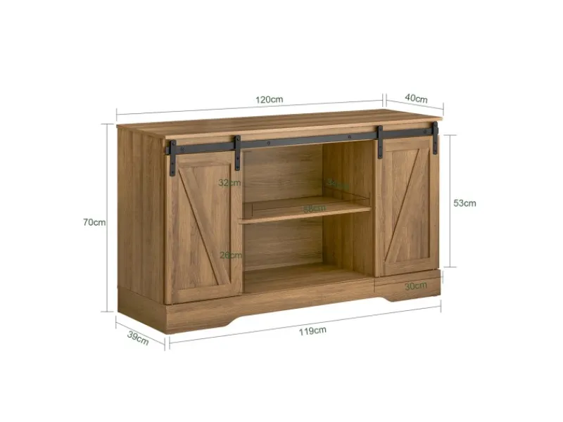 Clearance SoBuy Sideboard Wohnzimmerschrank Kommode Küchenschrank TV-Schrank FSB60-BR