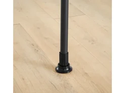 SoBuy Teleskop Kleiderständer mit 2 Kleiderstangen Garderobenständer FRG109-II-SCH