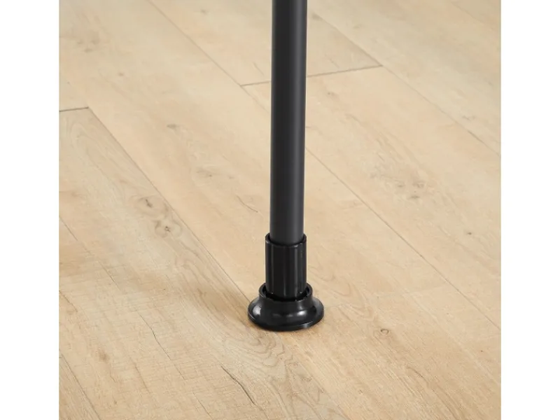 SoBuy Teleskop Kleiderständer mit 2 Kleiderstangen Garderobenständer FRG109-II-SCH