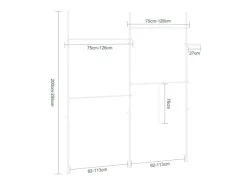 SoBuy Teleskop Kleiderständer mit 4 Kleiderstangen Garderobenständer KLS03-II-W