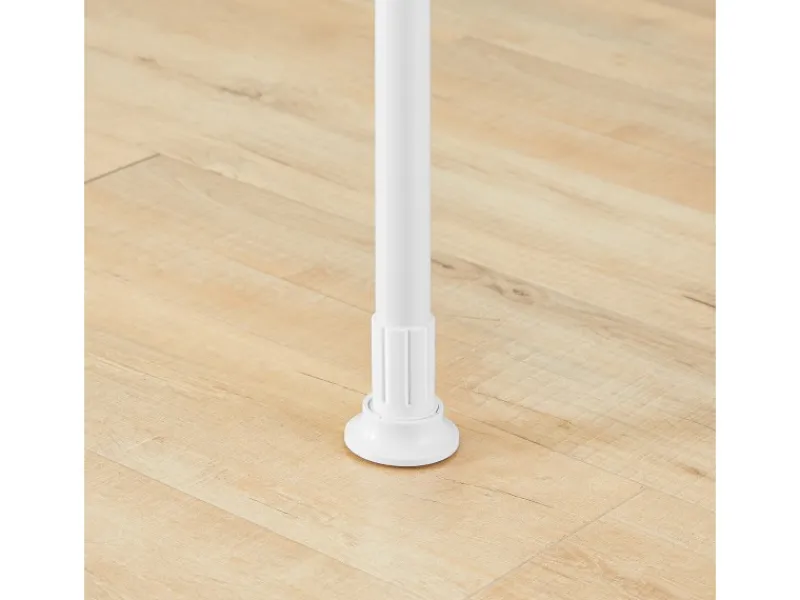 SoBuy Teleskop Kleiderständer mit 5 Kleiderstangen und 2 Körben Garderobenständer KLS04-II-W