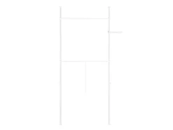 SoBuy Teleskop Kleiderständer mit 2 Kleiderstangen Garderobenständer FRG109-II-W Weiß