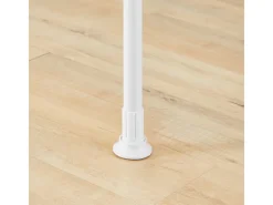 SoBuy Teleskop Kleiderständer mit 2 Kleiderstangen Garderobenständer FRG109-II-W Weiß