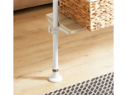 Clearance SoBuy Teleskopstange Kleiderständer mit 1 Kleiderstange und 5 Ablagen KLS15-WN