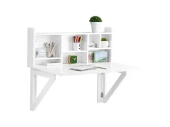 Online SoBuy Wandklapptisch mit integriertem Regal MDF Weiß FWT07-II-W
