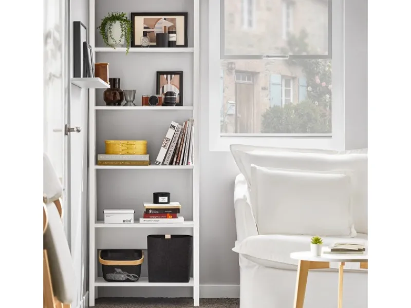 Hot SoBuy Wandregal Leiterregal Standregal Bücherregal Weiß FRG61-W