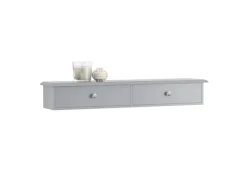 SoBuy Wandschrank Hängeregal Wandregal Wandgarderobe Hellgrau FRG43-HG