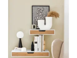 Online SoBuy Wandschrank Hängeschrank Wandgarderobe mit Schublade FRG93-WN