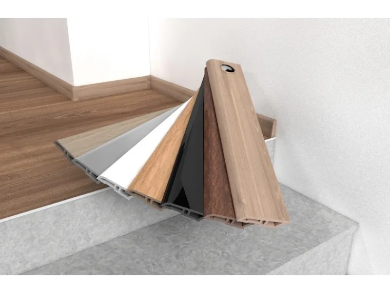 Sockelleiste Boston Design Vinyl 60 mm x 15 mm Länge 2500 mm