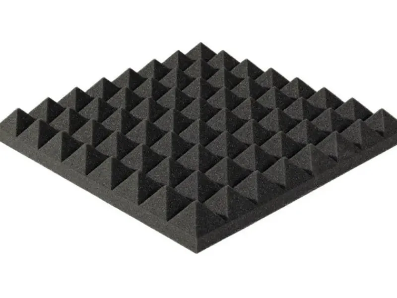 Softpur Pyramidenschaum Akupur 400 mm x 400 mm x 30 mm Dunkelgrau