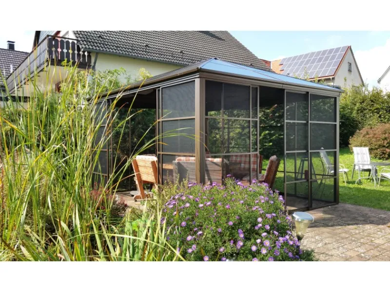 Sale Sojag Aluminium Pavillon Castel 12 x 14 Bronze 362 cm x 427 cm x 296 cm