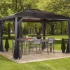 Sojag Aluminium-Pavillon Verona 10 x 14 Anthrazit 423 cm x 298 cm x 261 cm