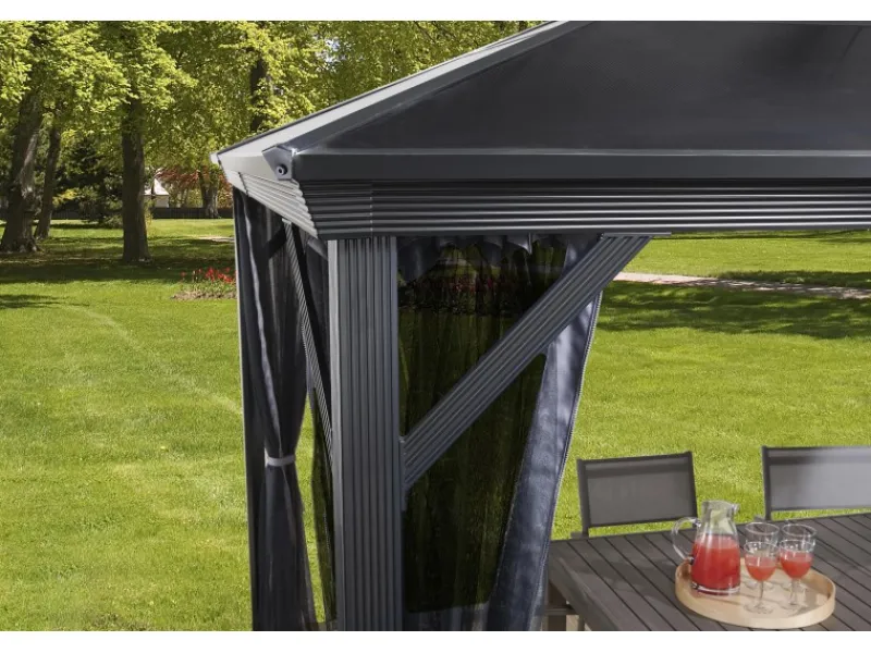 Sojag Aluminium-Pavillon Verona 10 x 14 Anthrazit 423 cm x 298 cm x 261 cm