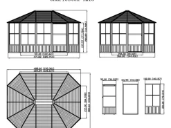 Sojag Pavillon Charleston 384 cm x 489 cm
